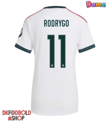 Real Madrid Rodrygo Goes #11 Hjemmebanetrøje Dame 2026-27 Kort ærmer Real Madrid Rodrygo Goes #11 Hjemmebanetrøje Dame 2026-27 Kort ærmer